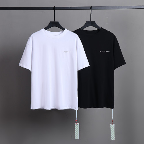 Off White Classic Fashion High Quality Cotton T-shirt Unisex Casual Short Sleeve