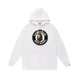 BAPE/A/Bathing Ape Round Letter Camo Printed Hoodie Unisex Loose Versatile Sweatshirt