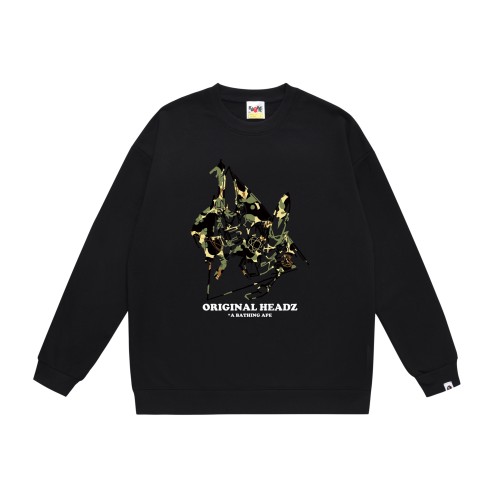 BAPE/A/Bathing Ape x UNKLE Logo Printed Pullover Sweater Unisex Casual Loose Sweatshirt