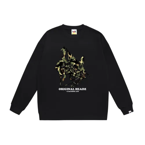BAPE/A/Bathing Ape x UNKLE Logo Printed Pullover Sweater Unisex Casual Loose Sweatshirt