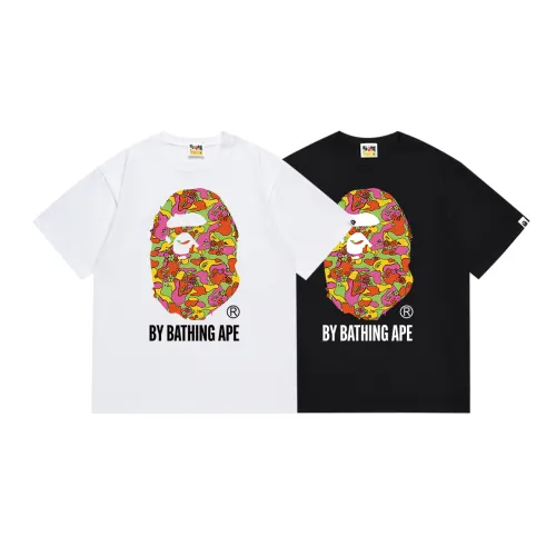 BAPE/A/Bathing Ape Personalized Logo Printed Short Sleeve Unisex Casual T-shirt
