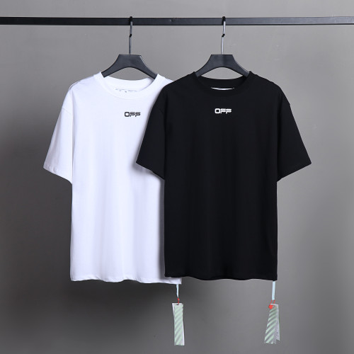 Off White Fashion Logo Printed Short Sleeve Casual Street Cotton T-shirt