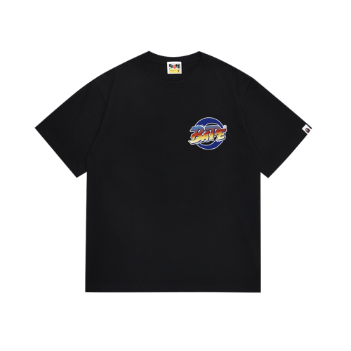 BAPE/A/Bathing Ape Fashion Logo Printed Short Sleeve Unisex Casual T-shirt