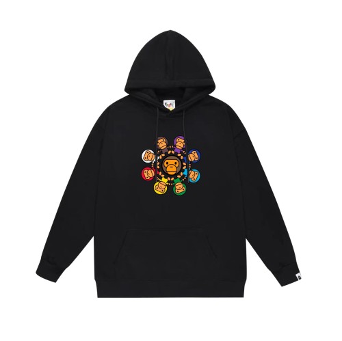 BAPE/A/Bathing Ape Milo Colorful Printed Hoodie Unisex Casual Loose Sweatshirt