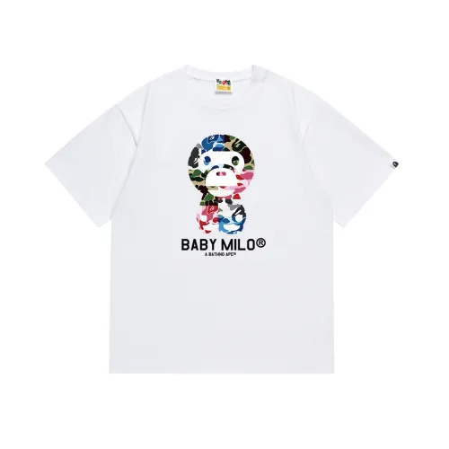 BAPE/A/Bathing Ape BABY MILO Fashion Printed Short sleeved Unisex Casual T-shirt