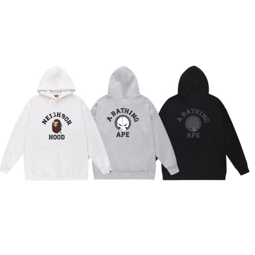 BAPE/A/Bathing Ape Alphabet Printed Hoodie Couple Loose Sweatshirt