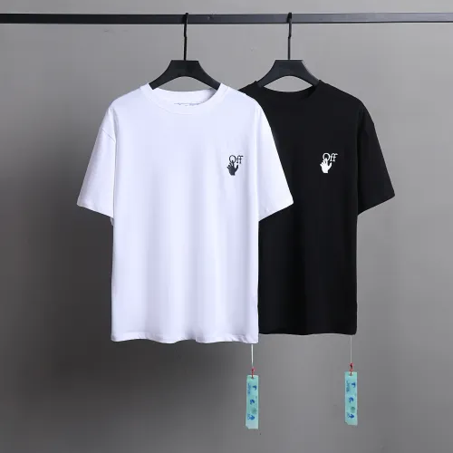Off White Fashion Simple Logo Short Sleeve Unisex Casual Classic T-shirt