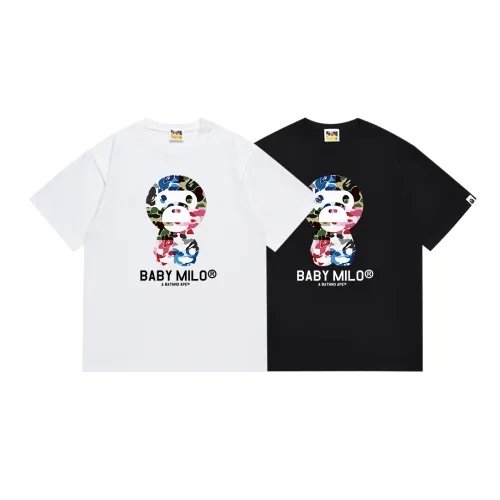 BAPE/A/Bathing Ape BABY MILO Fashion Printed Short sleeved Unisex Casual T-shirt