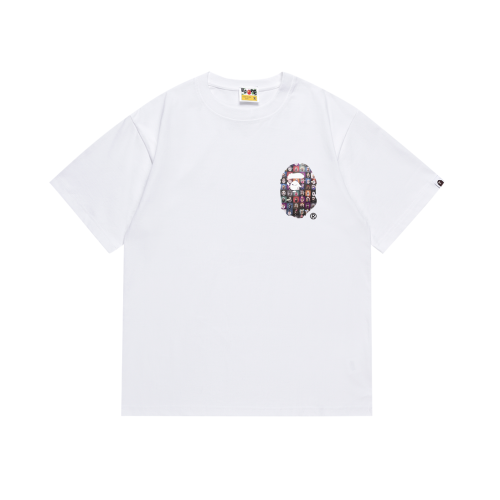 BAPE/A/Bathing Ape Classic Logo Printed Short Sleeve Unisex Casual T-shirt