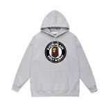BAPE/A/Bathing Ape Round Letter Camo Printed Hoodie Unisex Loose Versatile Sweatshirt