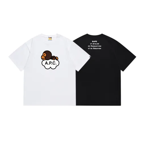 BAPE/A/Bathing Ape Fashion Cartoon Print Short Sleeve Unisex Casual T-shirt