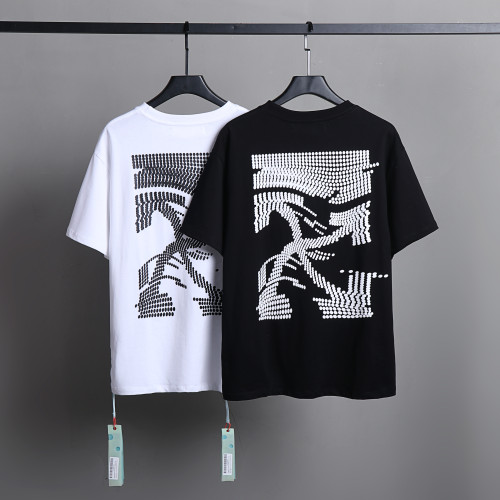 Off White Simple Classic Logo Short Sleeve Unisex Street Casual Tee