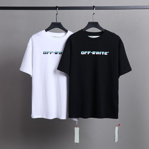 Off White Logo Short Sleeve Unisex Street Casual T-shirt