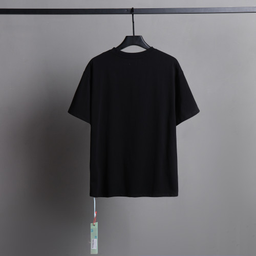 Off White Fashion Simple T-shirt Unisex Casual Street Black Short Sleeve
