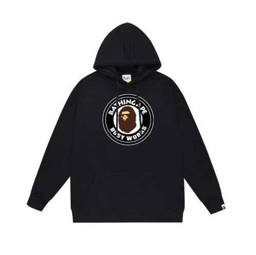 BAPE/A/Bathing Ape Round Letter Camo Printed Hoodie Unisex Loose Versatile Sweatshirt