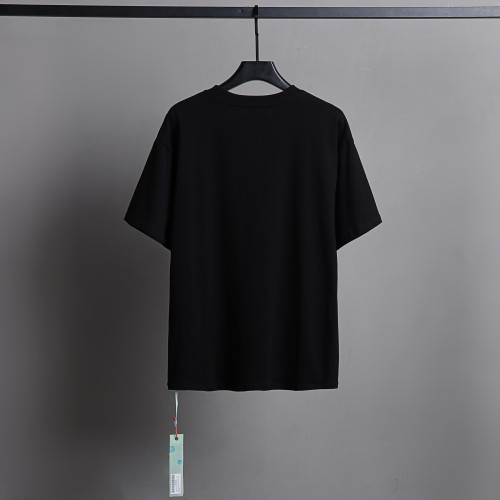 Off White Fashion Simple Classic Logo T-shirt Unisex Casual Street Black Short Sleeve