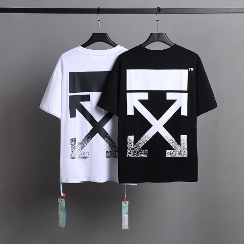 Off White Fashion Simple Logo Short Sleeve Unisex Casual Classic T-shirt