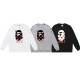 BAPE/A/Bathing Ape Colorful Star Print Pullover Sweatshirt Unisex Casual Loose Sweatshirt