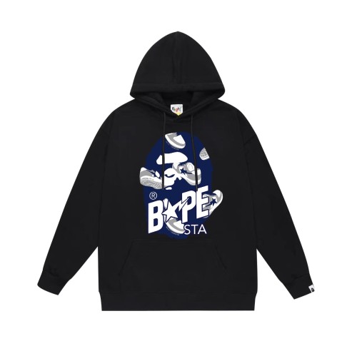 BAPE/A/Bathing Ape Casual Shoes Letter Printed Hoodie Unisex Casual Sweatshirt