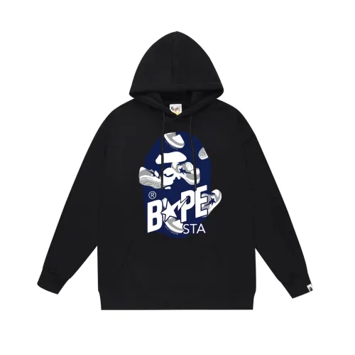 BAPE/A/Bathing Ape Casual Shoes Letter Printed Hoodie Unisex Casual Sweatshirt