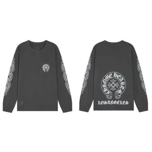 Chrome Hearts Classic Horseshoe Sanskrit Printed Couple Long Sleeved Pullover