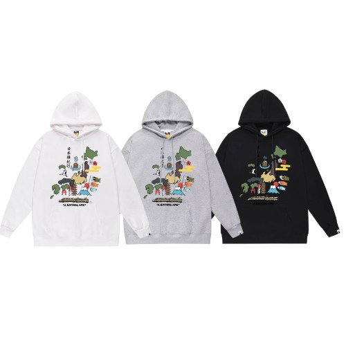 BAPE/A/Bathing Ape Letter Printed Hoodie Unisex Casual Sports Shirt