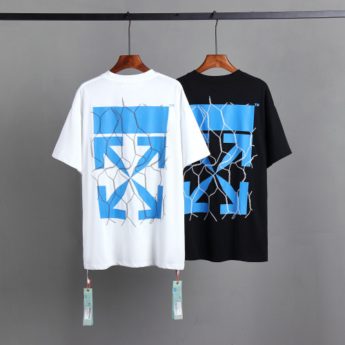 Off White Fashion Arrow Logo Short Sleeve Unisex Casual T-shirt