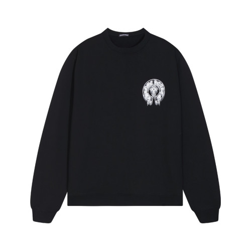 Chrome Hearts Horseshoe Sanskrit Printed Pullover Unisex Casual Loose Sweatshirt