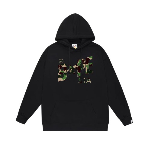 BAPE/A/Bathing Ape Camo Star Letter Printed Hoodie Unisex Casual Sweatshirt
