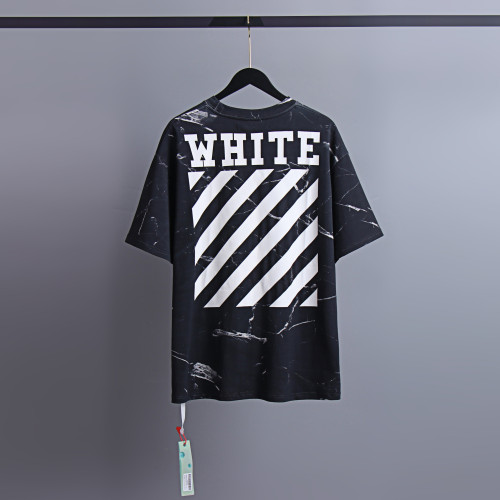 Off White Fashion Men Printed Short Sleeve Unisex Casual Cotton T-shirt