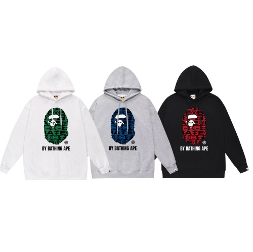 BAPE/A/Bathing Ape Camo Ape Head Printed Hoodie Unisex Casual Sweatshirt