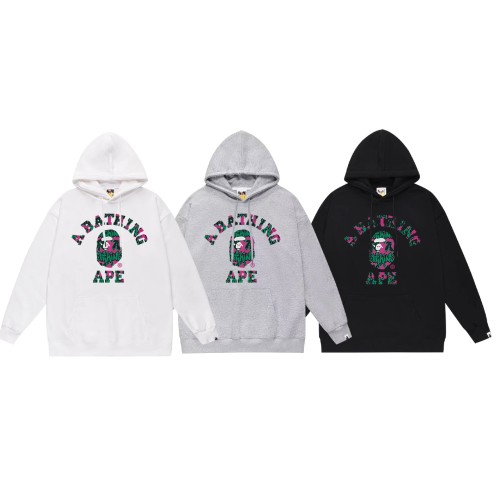 BAPE/A/Bathing Ape Letter Printed Hoodie Unisex Casual Sweatshirt