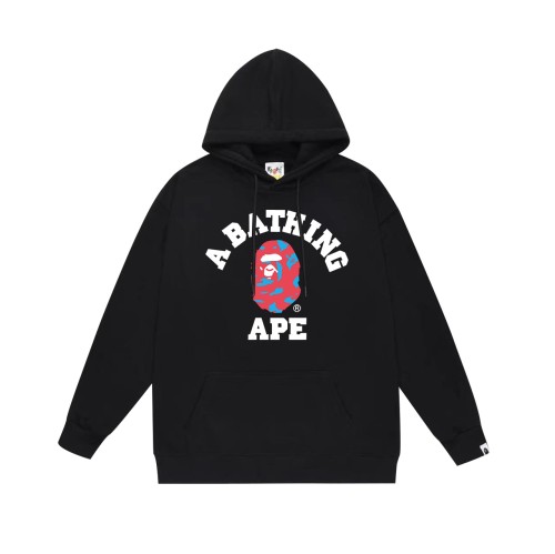 BAPE/A/Bathing Ape Camo Ape Head Letter Printed Hoodie Unisex Casual Sweatshirt