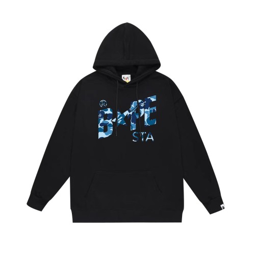 BAPE/A/Bathing Ape Camo Star Letter Printed Hoodie Unisex Casual Sweatshirt