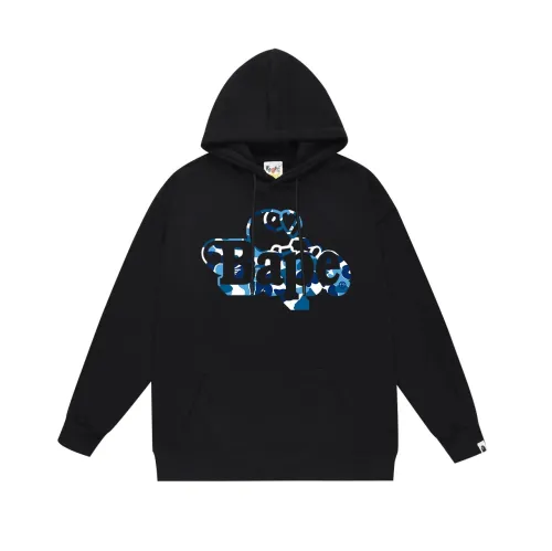 BAPE/A/Bathing Ape Camo Cartoon BABY MILO Printed Hoodie Unisex Casual Sweatshirt