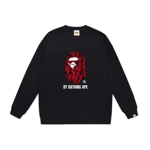BAPE/A/Bathing Ape Classic Camo Letter Printed Sweatshirt Unisex Casual Round Neck Sweatshirt