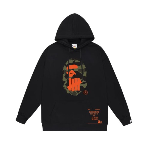 BAPE/A/Bathing Ape Five Bar Ape Head Printed Hoodie Unisex Casual Sweatshirt