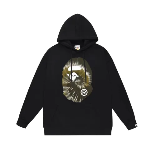 BAPE/A/Bathing Ape Tie Dyed Ape Head Printed Hoodie Unisex Casual Sweatshirt