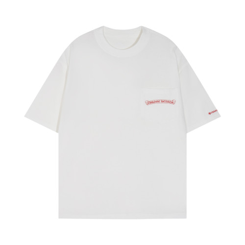 Chrome Hearts Classic Horseshoe Sanskrit Printed Short Sleeve Unisex Casual Loose T-shirt