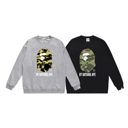 BAPE/A/Bathing Ape Letter Printed Sweatshirt Unisex Casual Round Neck Sweatshirt