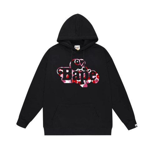 BAPE/A/Bathing Ape Camo Cartoon BABY MILO Printed Hoodie Unisex Casual Sweatshirt