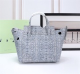Off White Classic Fashion Handbag Metal Logo Shoulder Bag Size：36*26*13CM