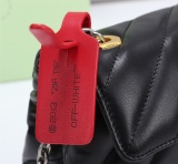 Off White Fashion Metal Arrow Handbag Women's Shoulder Bag Size:18*12*9CM