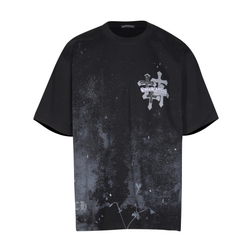 Chrome Hearts High Street Cross Piece Short Sleeve Unisex Casual Versatile T-shirt