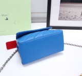 Off White Fashion Metal Arrow Handbag Women's Shoulder Bag Size:18*12*9CM