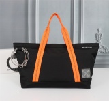 Off White Fashion Classic Handbag Black Zipper Shopping Bag Size:46*32*16CM