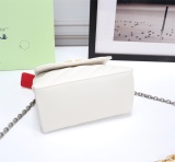 Off White Fashion Metal Arrow Handbag Women's Shoulder Bag Size:18*12*9CM