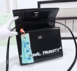 Off White Fashion Cross Body Graffiti Lettering Shoulder Bag