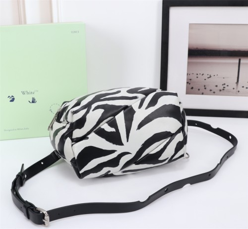 Off White New Leopard Print Crossbody Bag Sizes:27*12*14CM