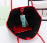 Off White Fashion Handbag Large Capacity Leather Shopping Bag